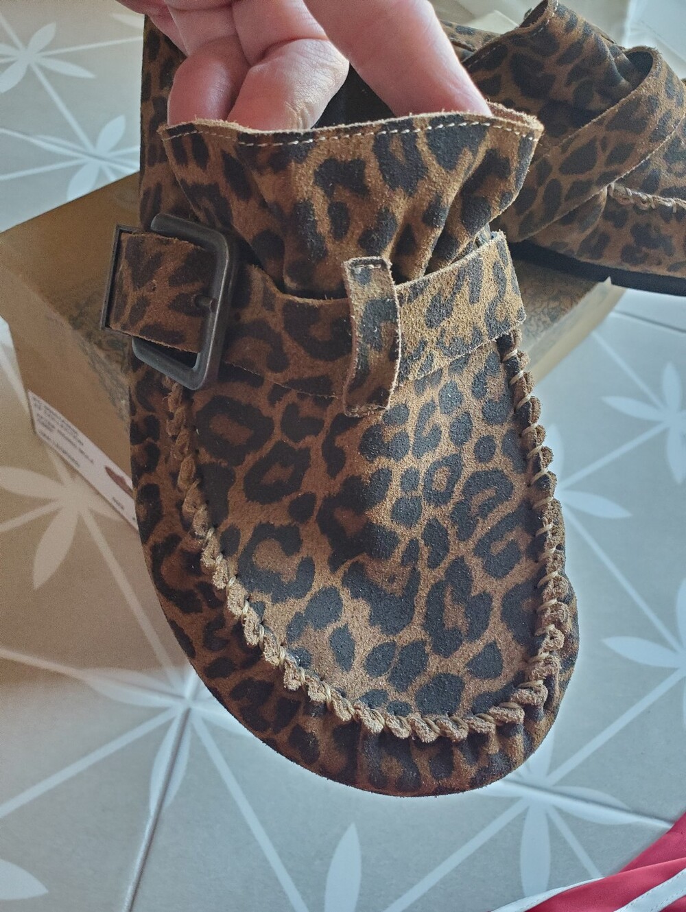 Free People After Riding Mules Leopard Print New With Box Size 10